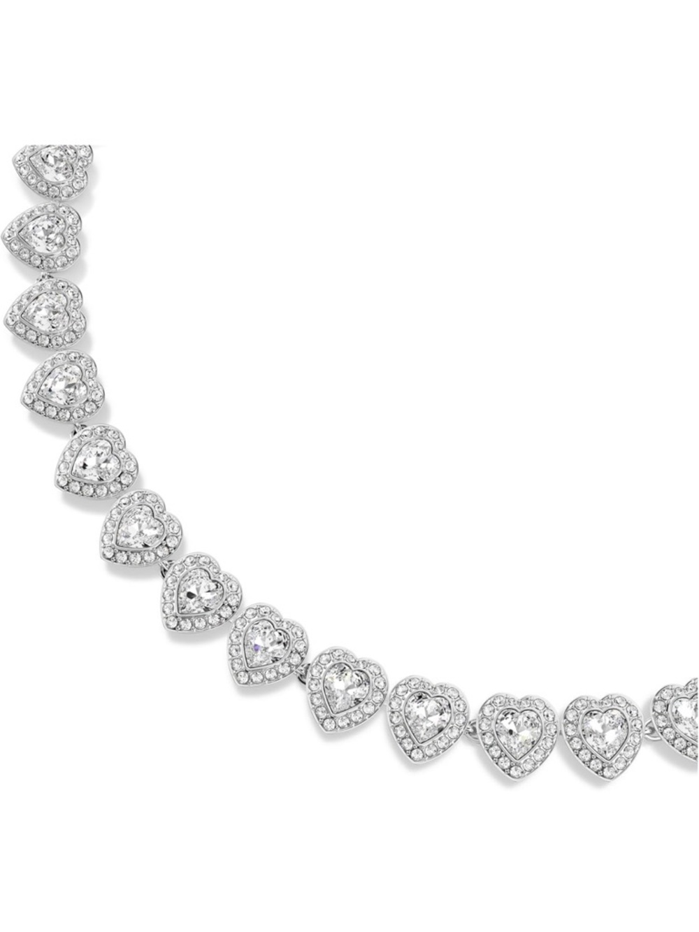 NWT Swarovski Ariana Grande Collection, Clear Crystal All Around Heart Necklace - Picture 3 of 9